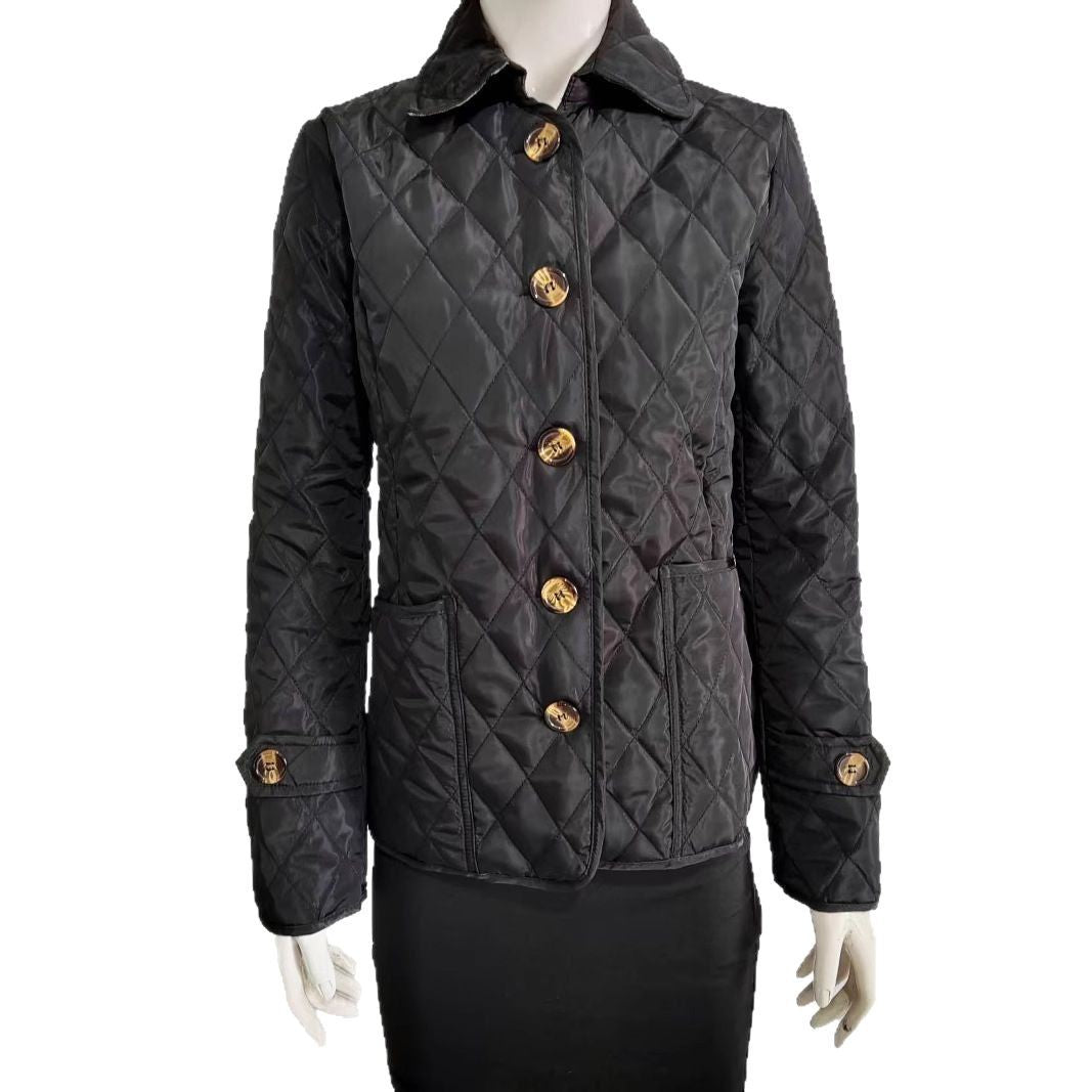 Women's Lapel Single Breasted Thermal Spinning Clothes Coats