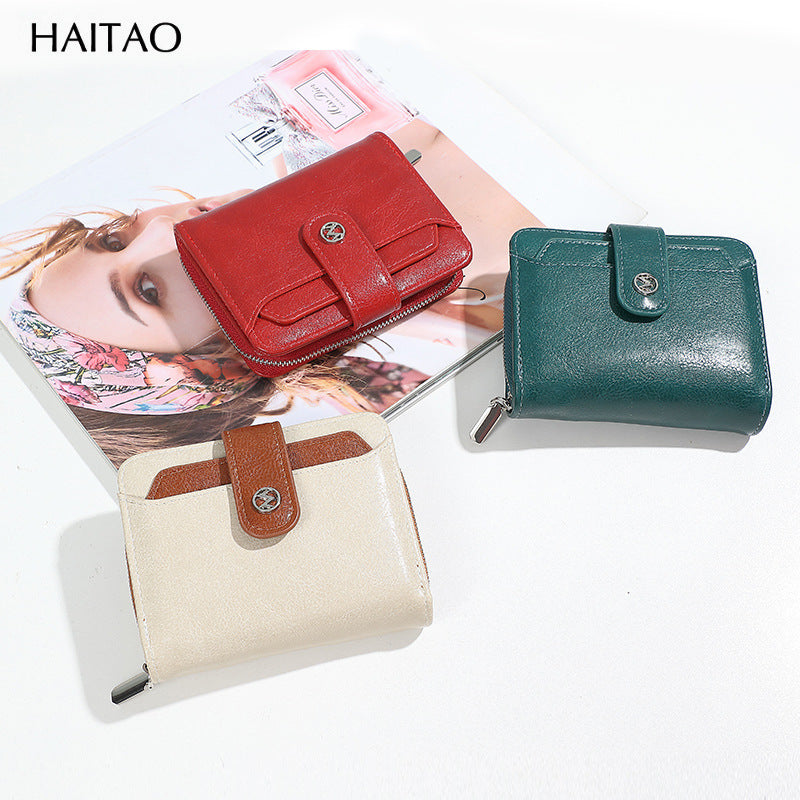 Women's Multiple Slots Fashion Female Korean Simple Ladies Wallets