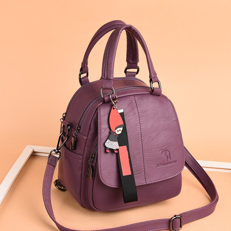 Women's Classic Fashionable Soft Leather Textured Crossbody Bags