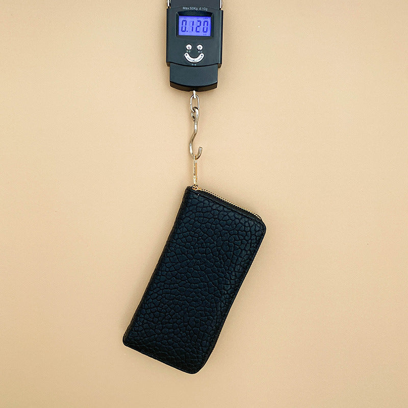 Women's Litchi Pattern Long Clutch Fashion Large Ladies Wallets