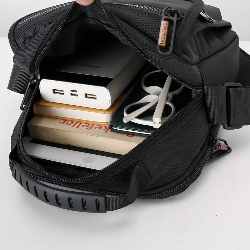Men's Autumn Street Trendy Nylon Vertical Pouch Men's Messenger Bags