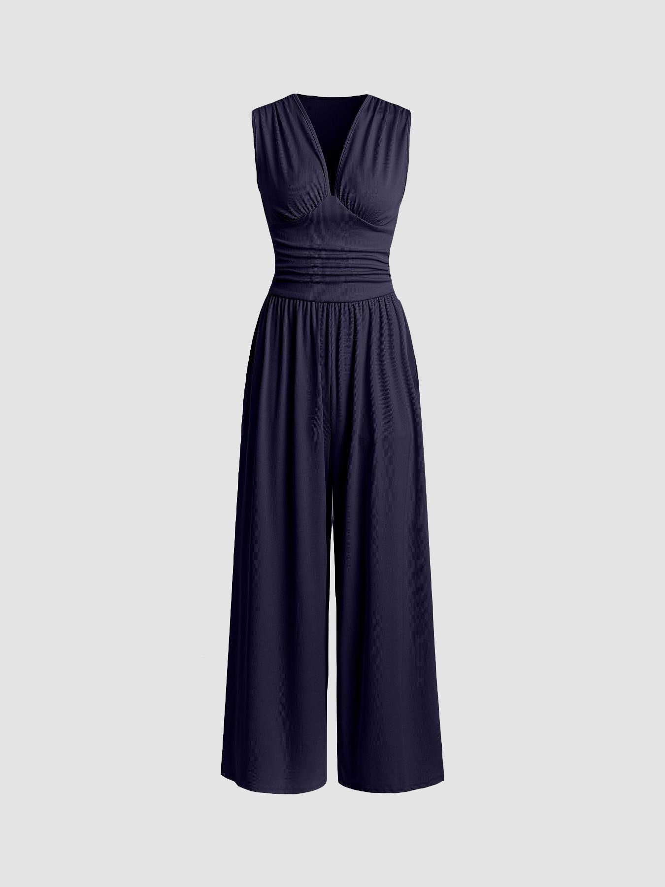 Creative Women's Sleeveless Loose Wide Leg Pants