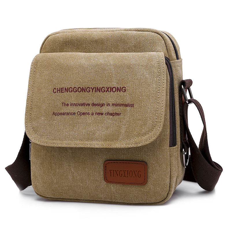 Men's Fashion Trendy Canvas Korean Style Men's Shoulder Bags
