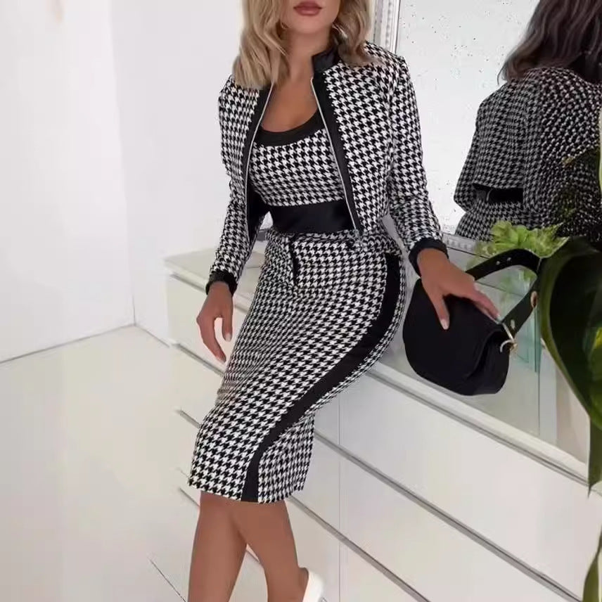 Women's Cute Style Fresh Sweet Slim Fit Printed Long Suits