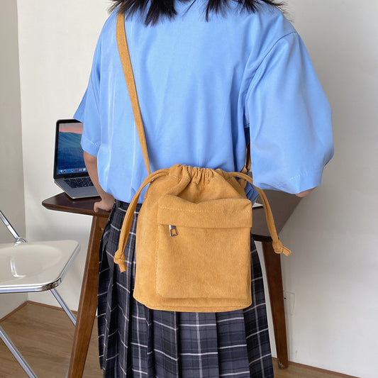 Design Canvas Korean Style Cross Body Shoulder Bags