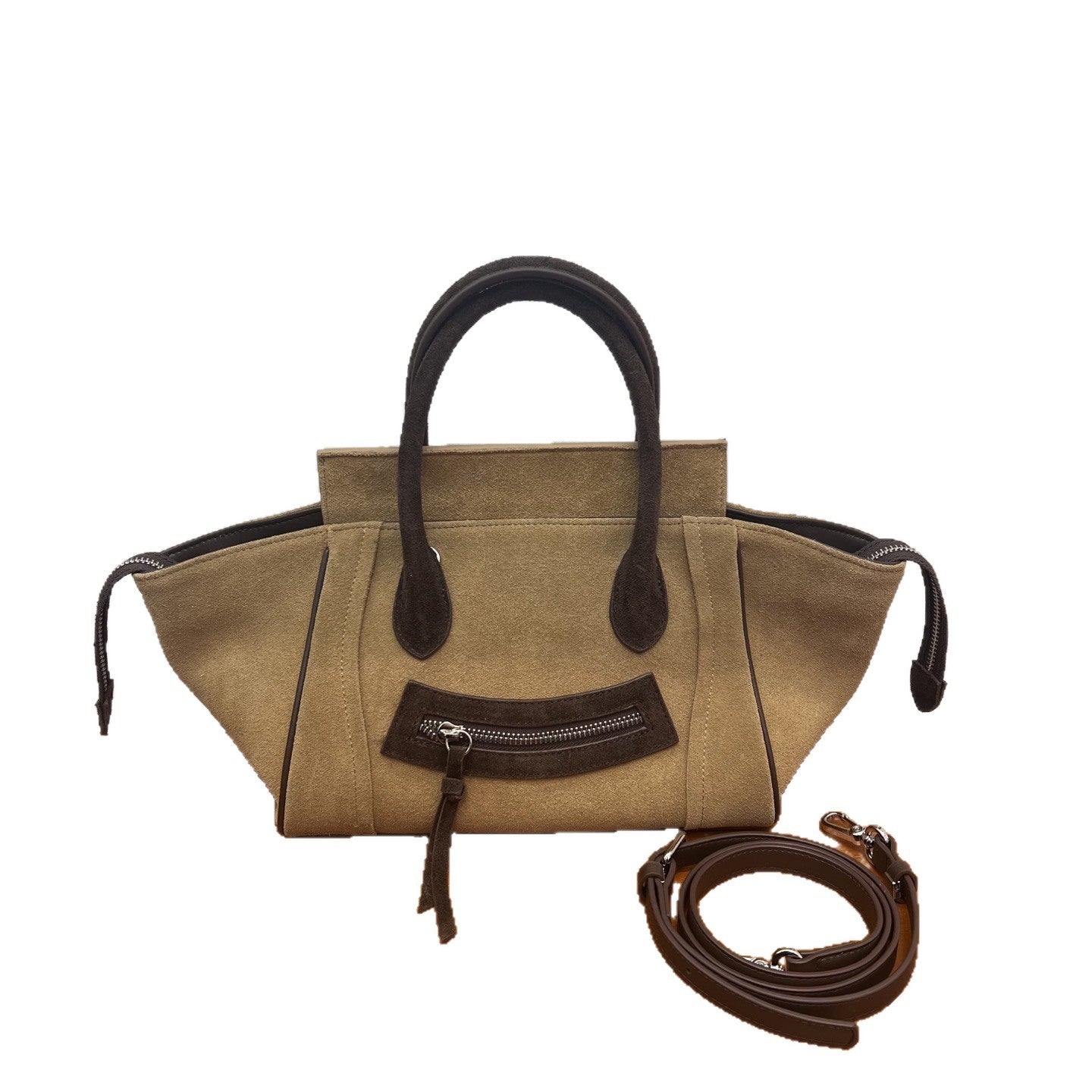 Smiling Face Commuter Large Capacity Retro Handbags