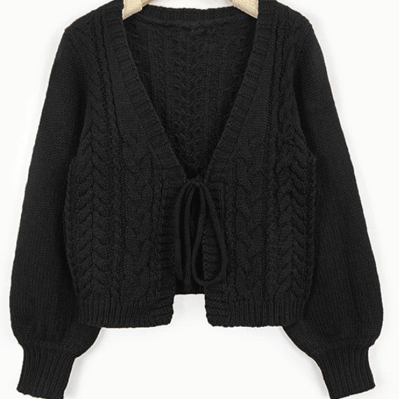 Women's Knitted Thin Comfortable Outer Design Deep Sweaters