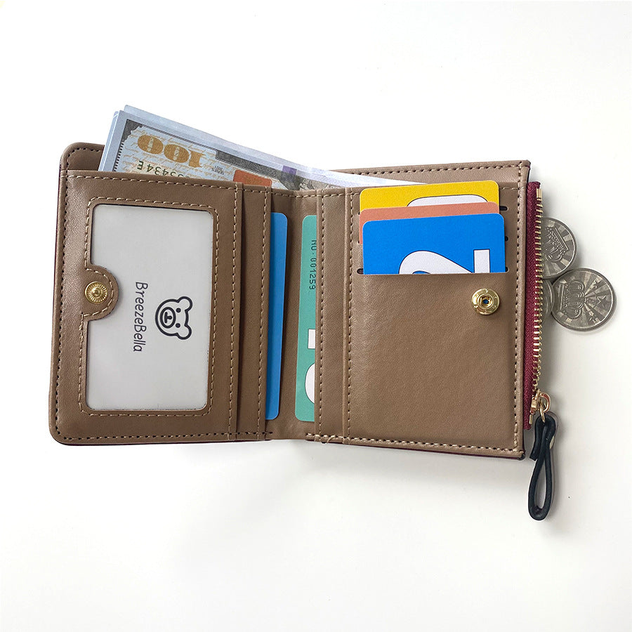 Women's Retro Fashion High-grade Short Multifunctional Ladies Wallets