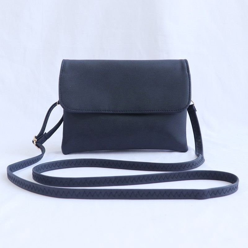 Women's Matte Leather Solid Color Mobile Horizontal Phone Bags