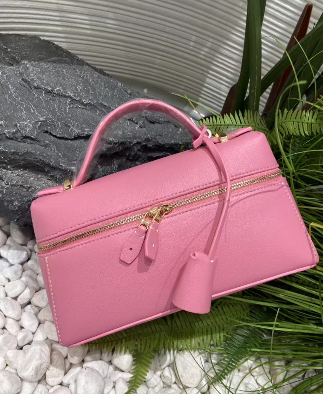 Leather Retro Cowhide Lunch Box Large Bags