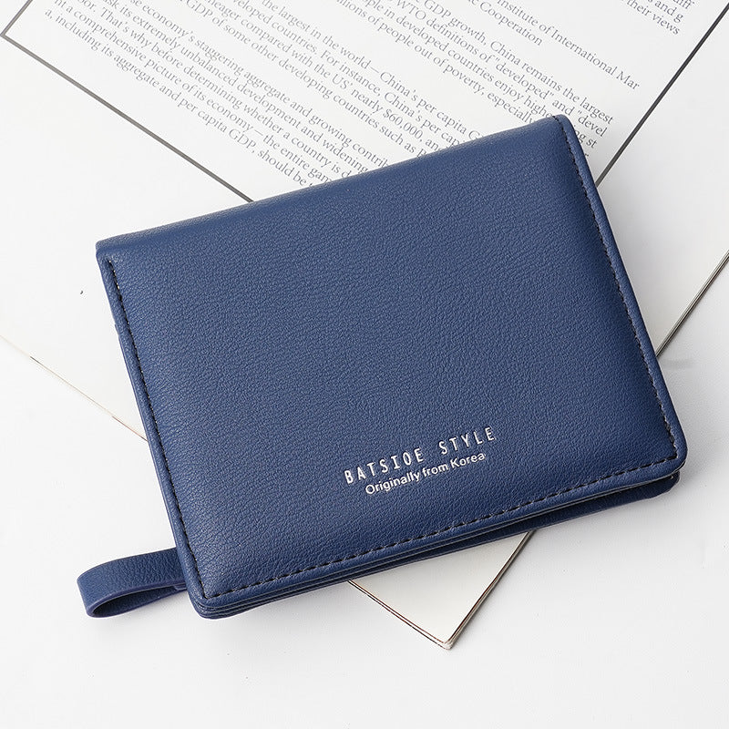 Women's Short Korean Style Fresh Two Fold Ladies Wallets