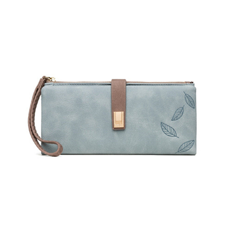 Women's Fresh Simple Two-fold Mid-length Clutch Ladies Wallets