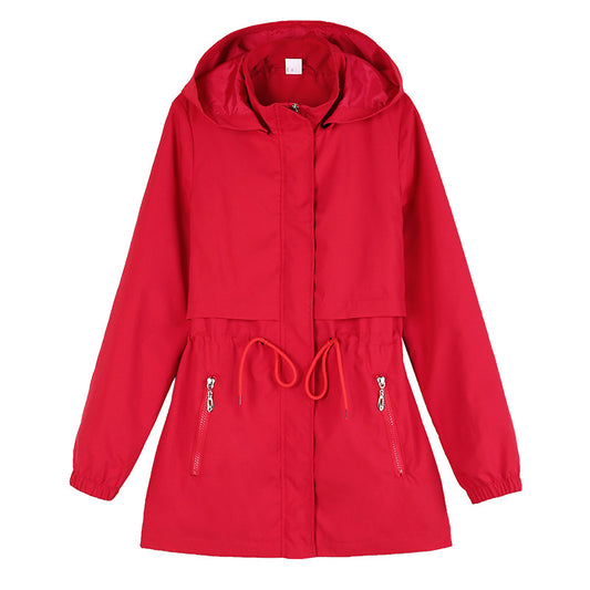 Women's Trench Mid-length Thin Fashionable Stylish Mom Coats