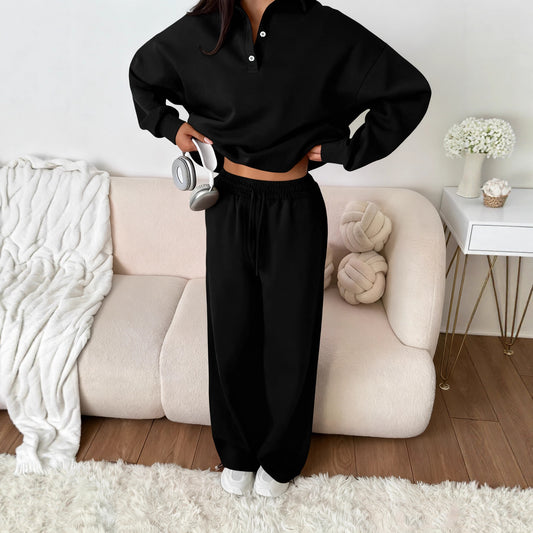 Women's Sports Leisure Street Pink Shirt Straight Fashion Casual Suit