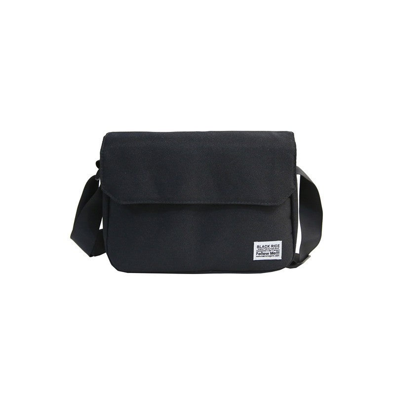 Men's Fashionable Canvas Message Style Simple Vintage Wide Men's Messenger Bags