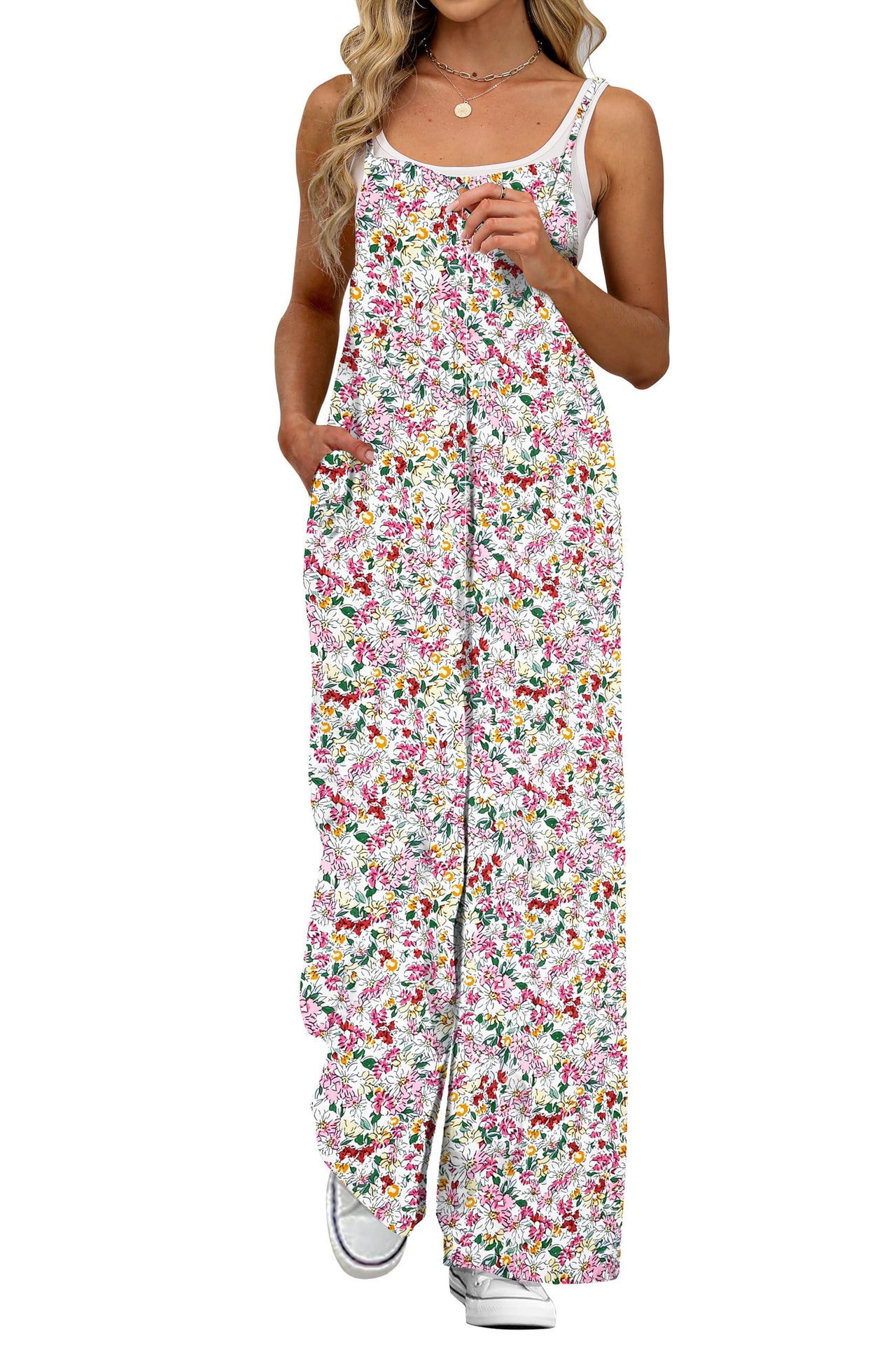 Summer Hot Adjustable Shoulder Strap Printed Women's Jumpsuit/clothing