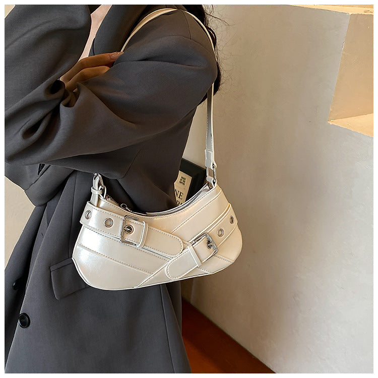 Women's French Minority Sweet Cool Hot Motorcycle Shoulder Bags
