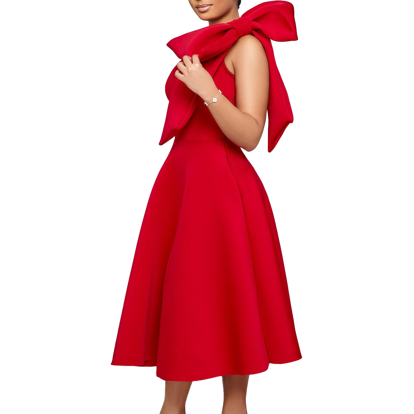 Women's Fashion Wear Solid Color Sexy Banquet Dress