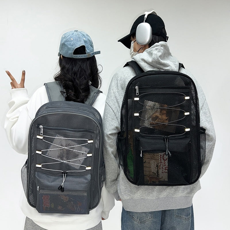 Beautiful Mesh Large Capacity Beach Breathable Backpacks