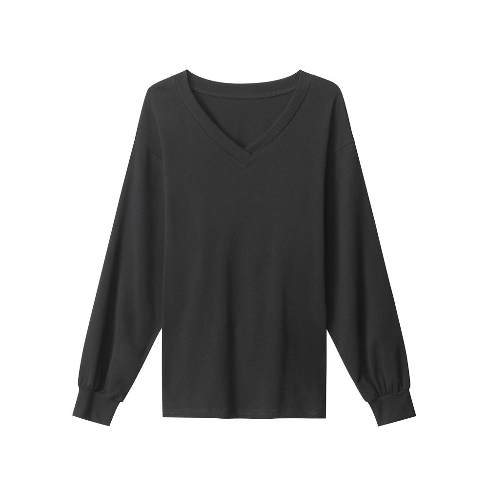 Women's Design Sense Long Sleeves T-shirt Advanced Blouses