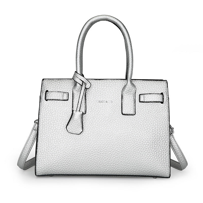 Women's Three-piece With Litchi Pattern Hand Holding Shoulder Bags