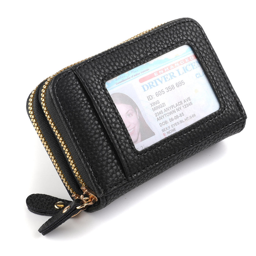 Women's Simple High Sense Large Capacity Double Card Holder