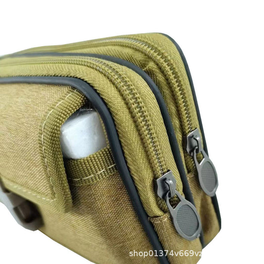 Men's Construction Site Pannier Canvas Mobile Horizontal Bags