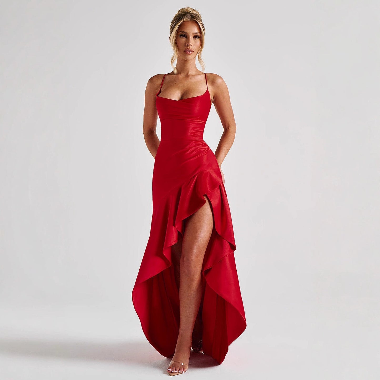 Women's Sexy Hot Formal Dress With Backless Lace Dresses