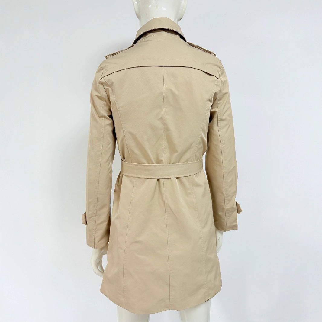 Women's Power Slim Fit Belt Mid-length Trench Coats