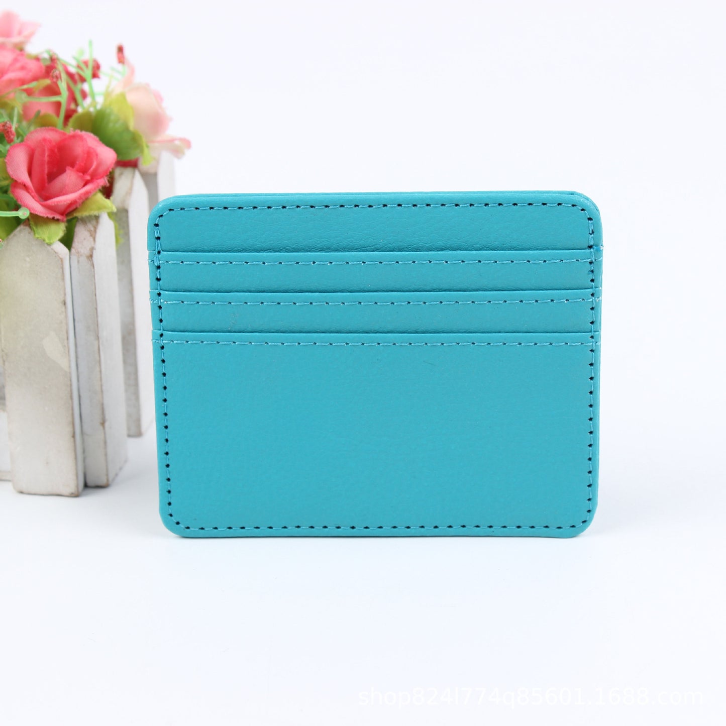Fashion Lightweight Summer Leather Cutting Ferrule Card Holder