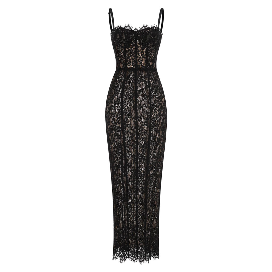 Women's Summer Fashion Suspenders Sexy Lace Slim Dresses