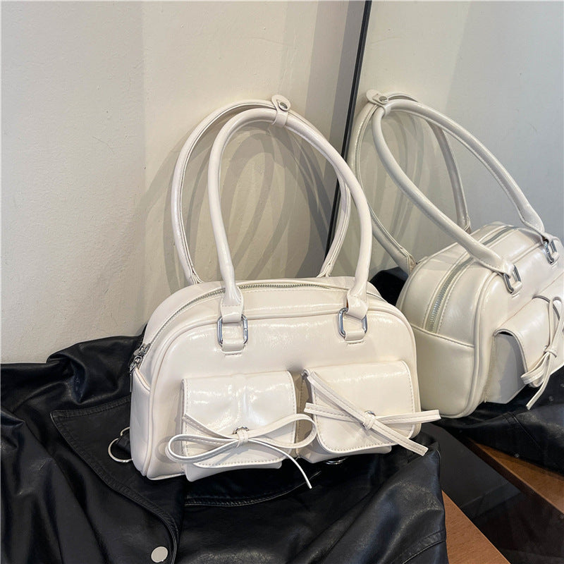 Women's Large Capacity Ballet Bow Underarm Shoulder Bags