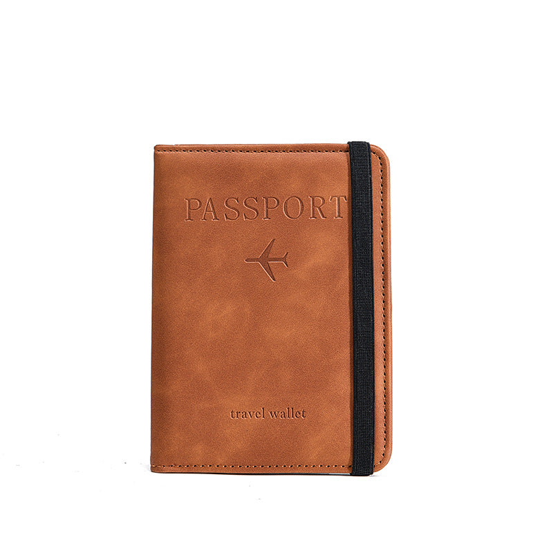 Fashion Cool Leather Passport Sets Multifunctional Id Package