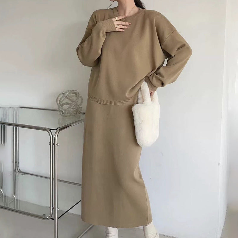 Women's Spring Solid Color Minimalist Long Sleeve Suits