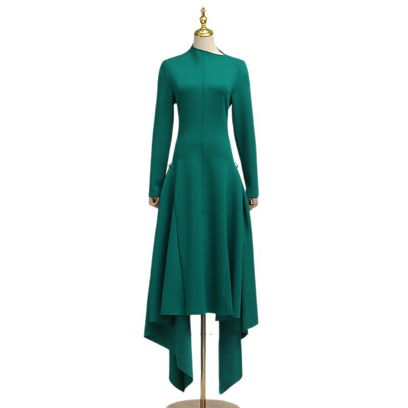 Women's Style Temperament Simple Solid Color Dress Dresses