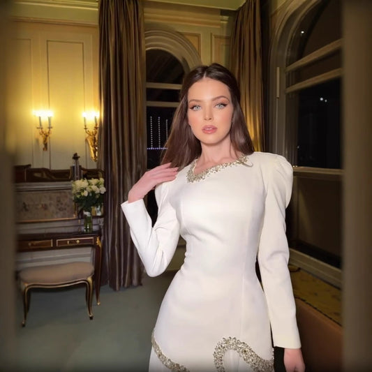 Women's Cool Sexy Rhinestone Pleated Dress Dresses