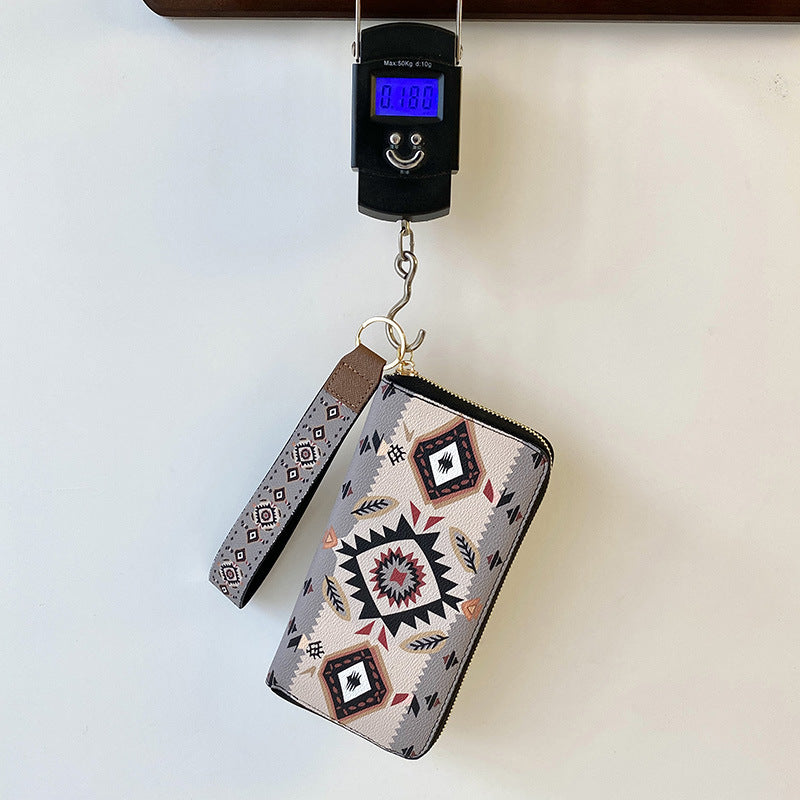 Women's Style Zipper Large Fashion Clutch Wrist Ladies Wallets