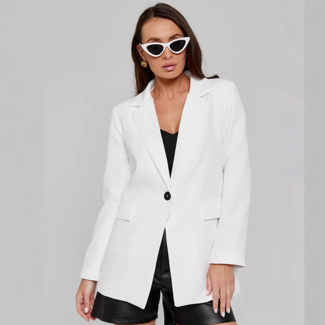 Women's Casual Long Sleeve Loose Slimming Thin Light Comfortable Outer Wear Small Suit