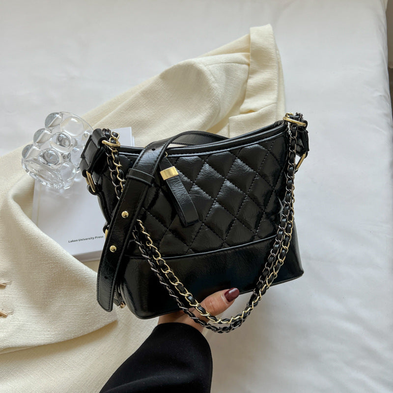 Women's Popular Chain Fashion Diamond Quilted Stray Shoulder Bags