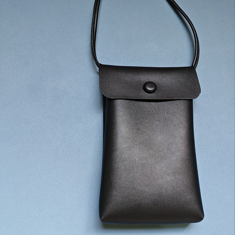 Korean Style Trendy Simple Vertical Mobile Soft Leather Phone Bags