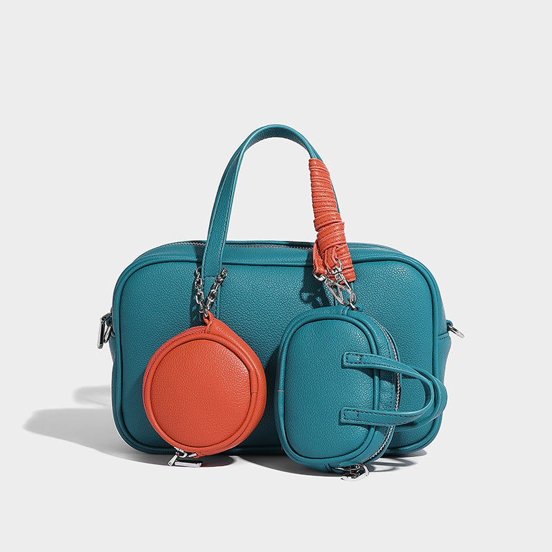 Creative Trendy Fashion Boston Bowling Composite Handbags