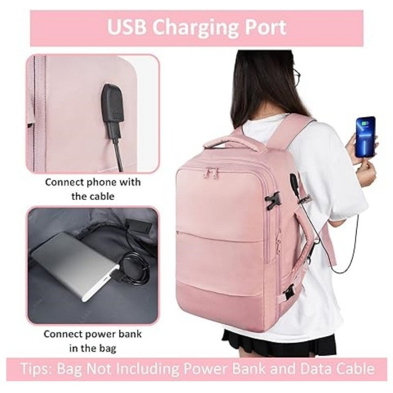 Versatile Elegant Pretty Charging Port Shoe Backpacks