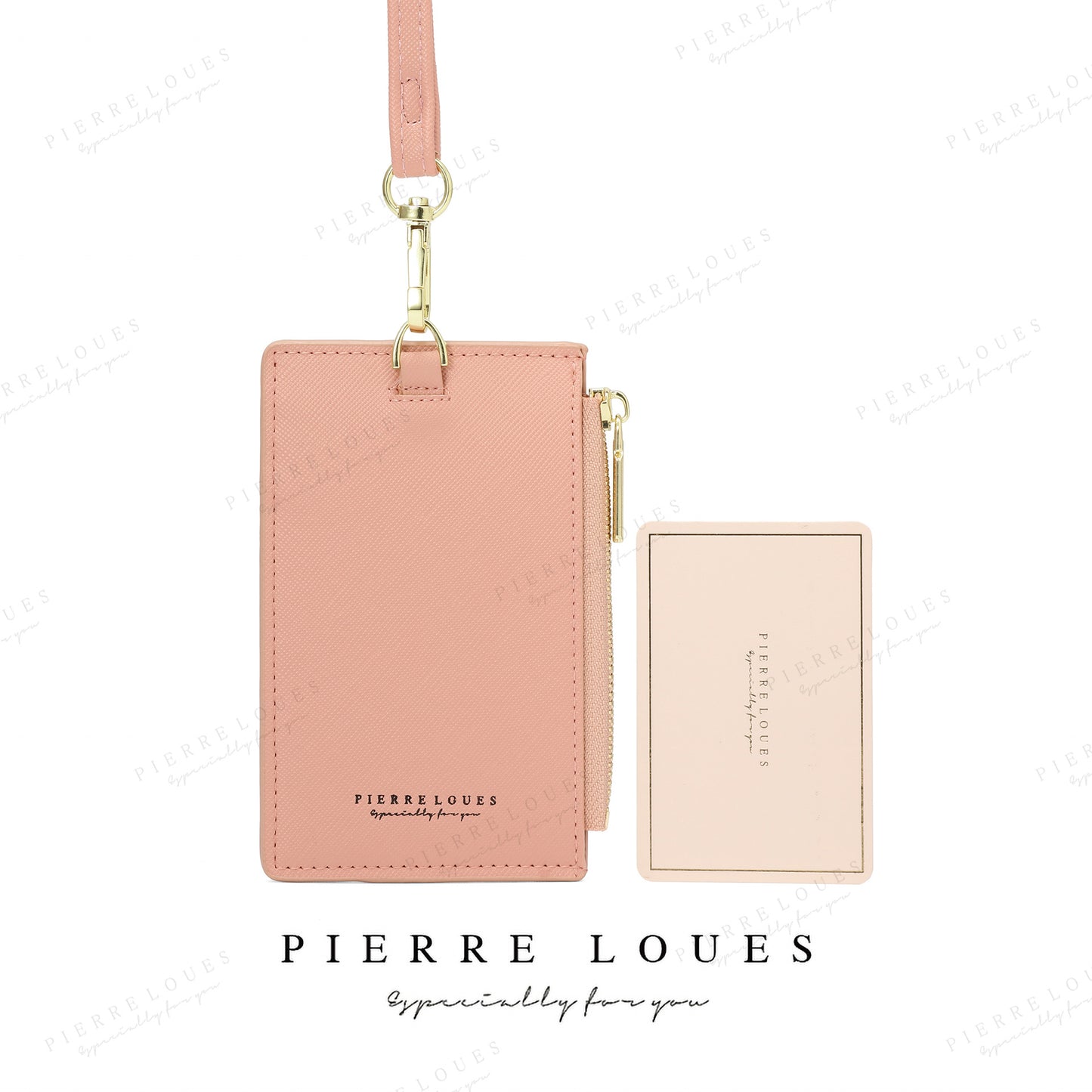 Zipper Clamp Large Capacity Slot Litchi Pattern Card Holder