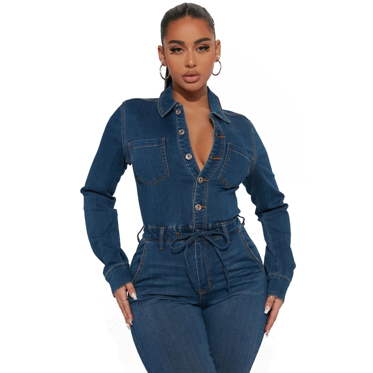 Sexy Fashion Long Sleeve High Elastic Suits