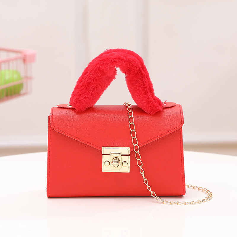 Wrist Korean Style Solid Color Plain Weave Handbags