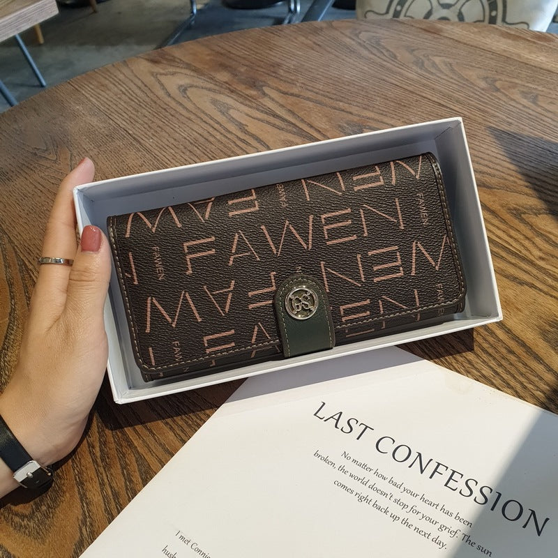 Women's Genuine Leather Long Large Capacity Clutch Ladies Wallets