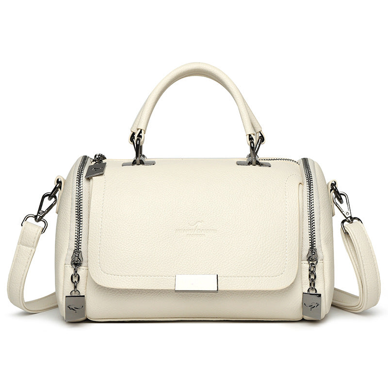 Soft Leather Female Large Capacity Retro Bags