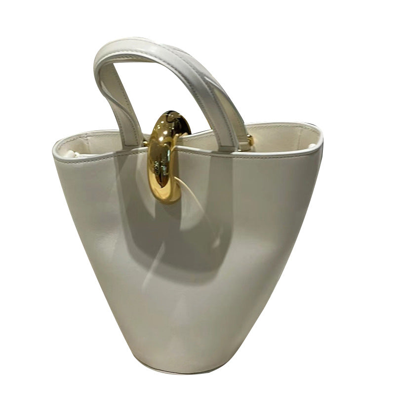 Women's Temperament Commute Simple Latch Portable Handbags