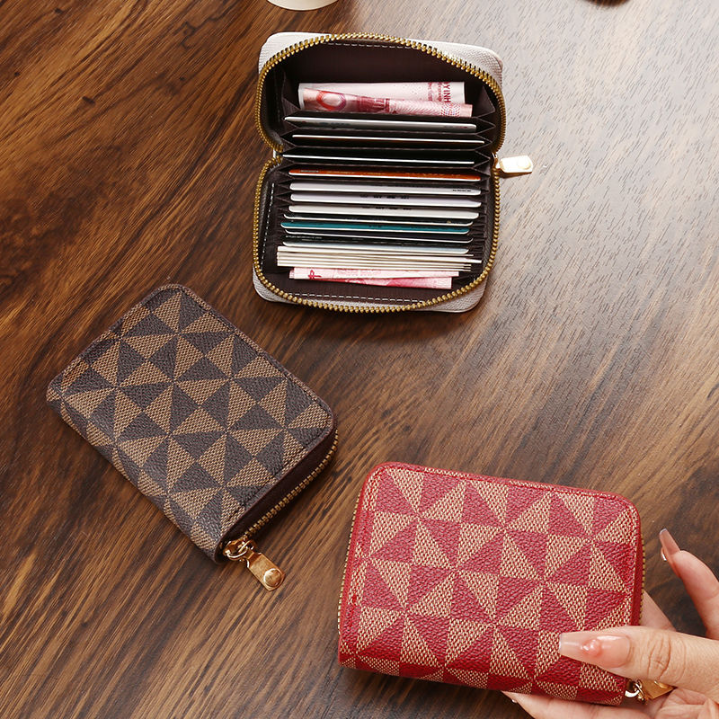 Women's Multiple Slots Clip Large Capacity License Card Holder