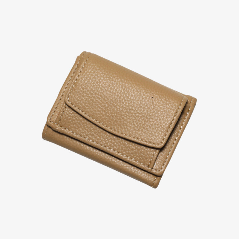 Women's Lychee Pattern Style Mini Short Ladies Wallets